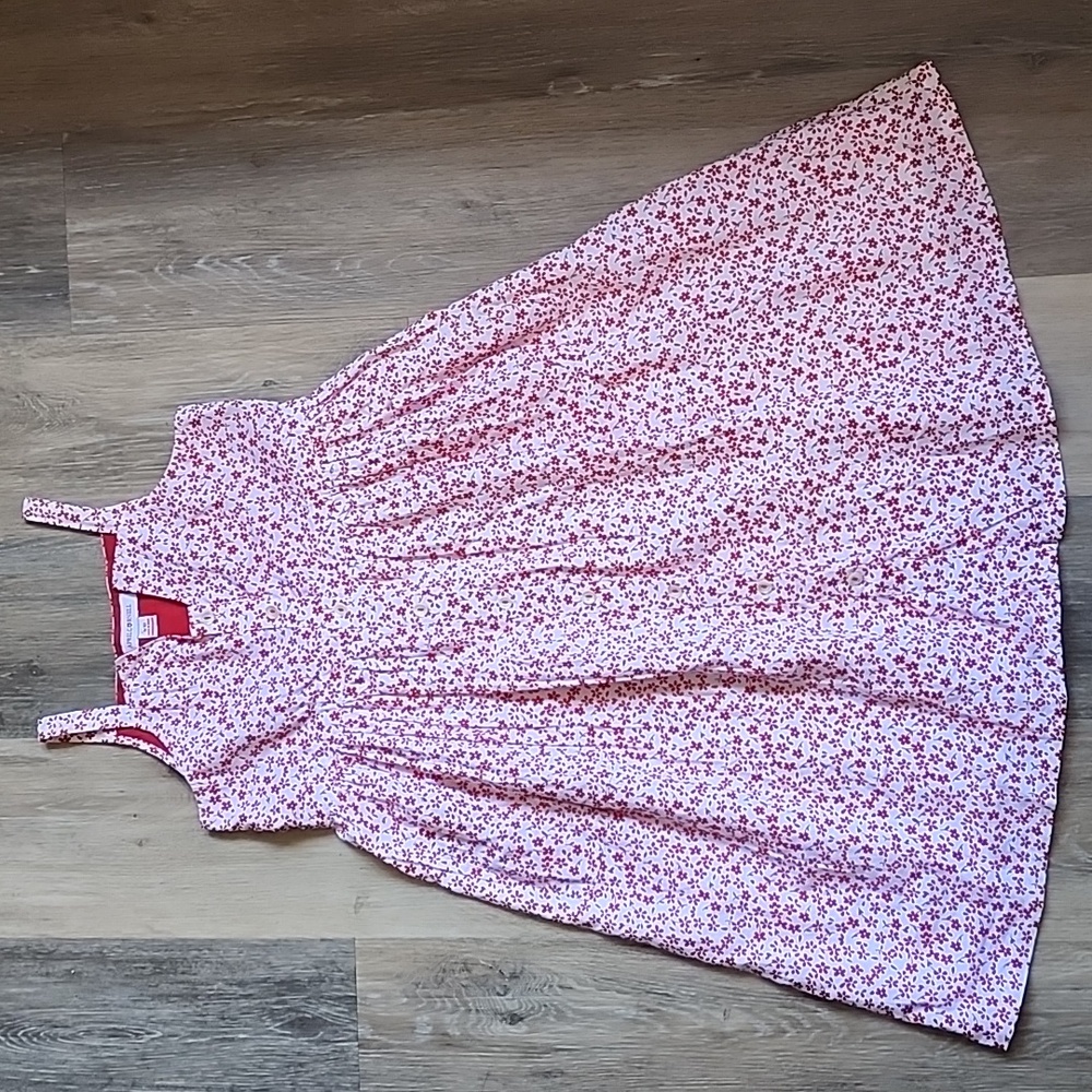 April Cornell Red and White Floral Kids Dress
